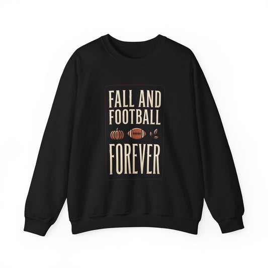 Fall and Football Forever Sweatshirt | Football Season, Autumn Crewneck
