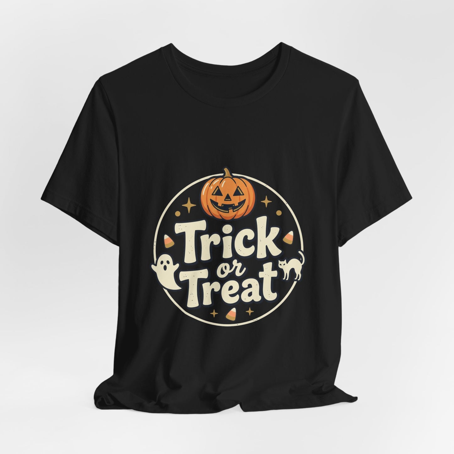 Halloween Trick or Treat T-Shirt — Pumpkin & Ghosts Costume Tee