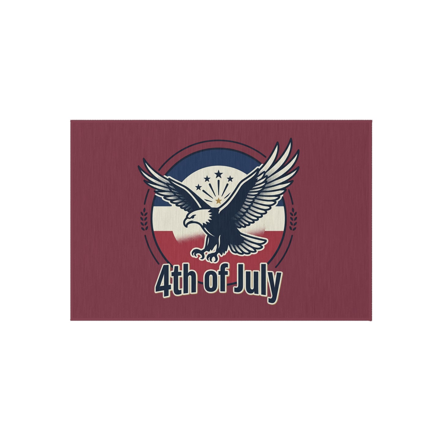 4th of July Eagle Outdoor Rug – Patriotic American Flag Doormat