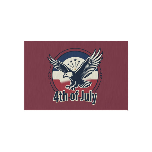 4th of July Eagle Outdoor Rug – Patriotic American Flag Doormat