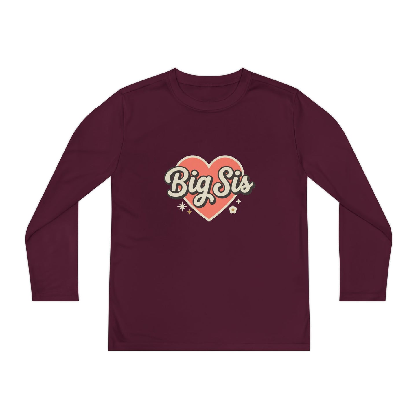 Big Sis Heart Youth Long Sleeve Tee