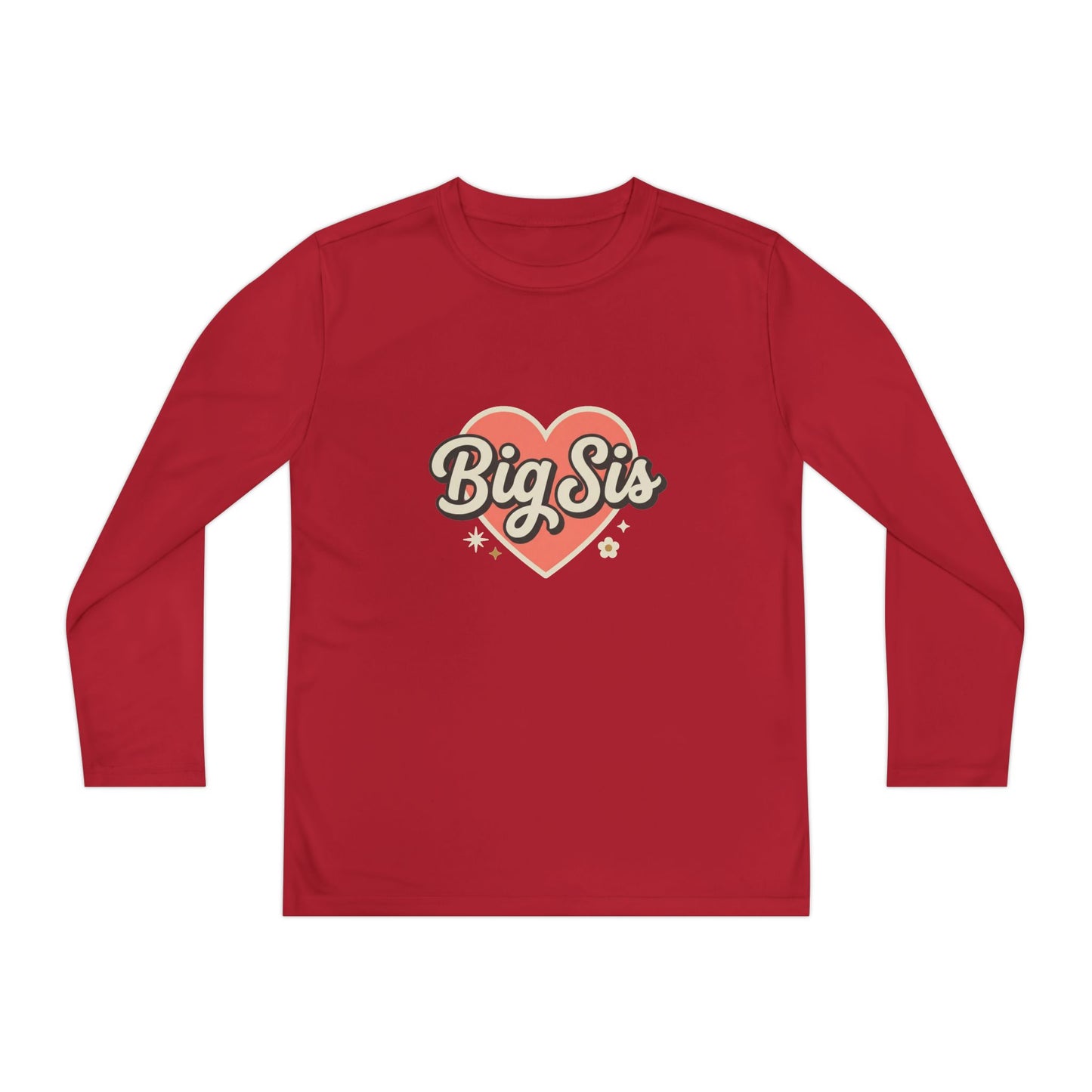 Big Sis Heart Youth Long Sleeve Tee