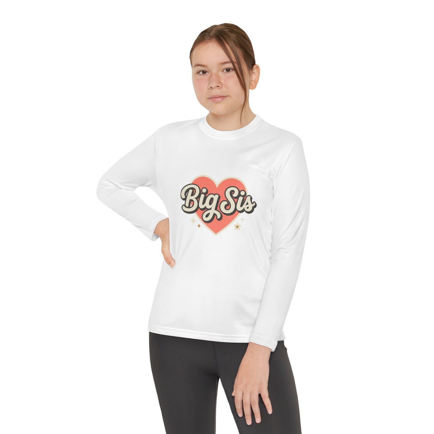Big Sis Heart Youth Long Sleeve Tee
