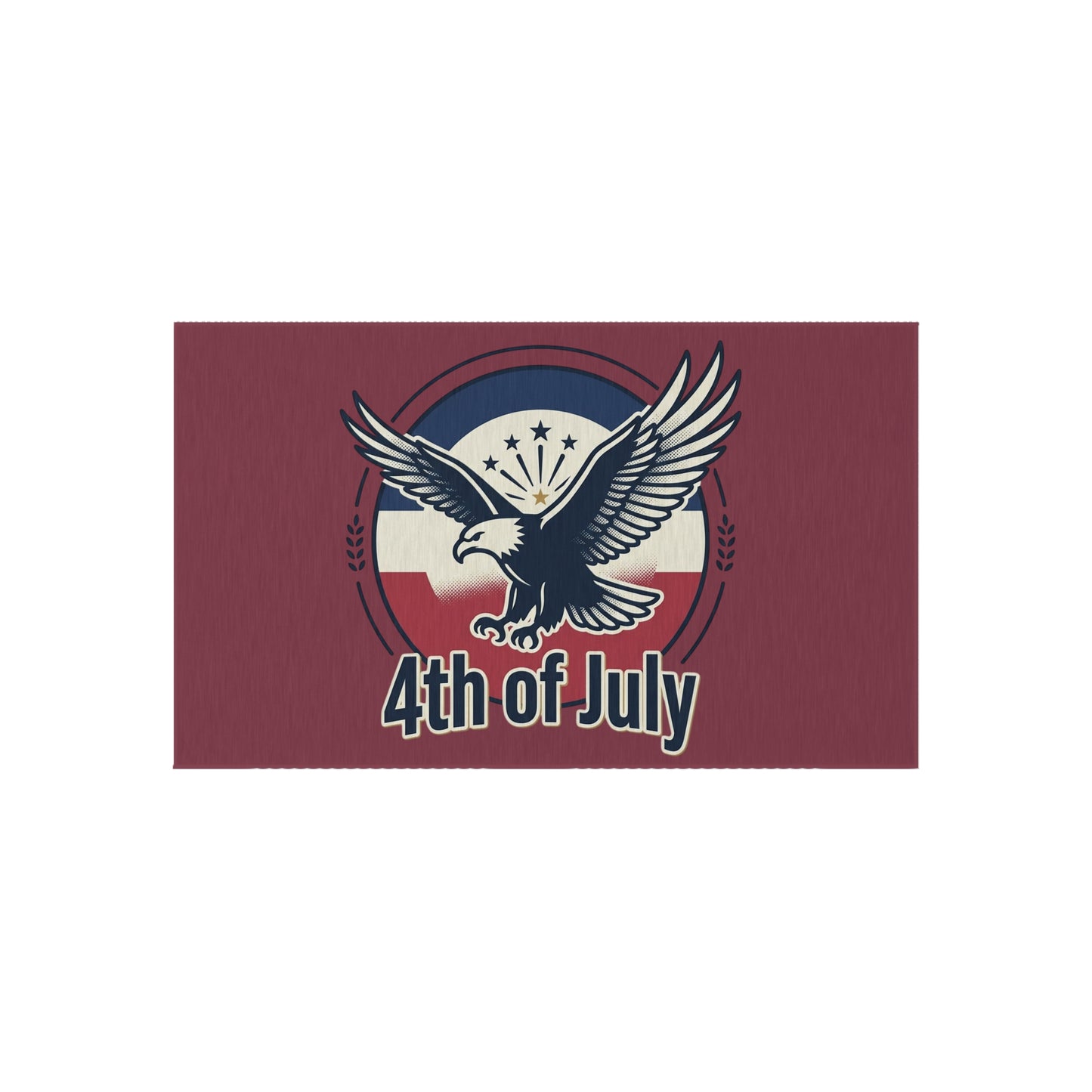 4th of July Eagle Outdoor Rug – Patriotic American Flag Doormat