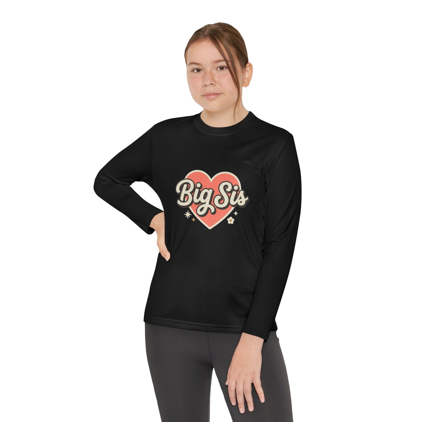 Big Sis Heart Youth Long Sleeve Tee