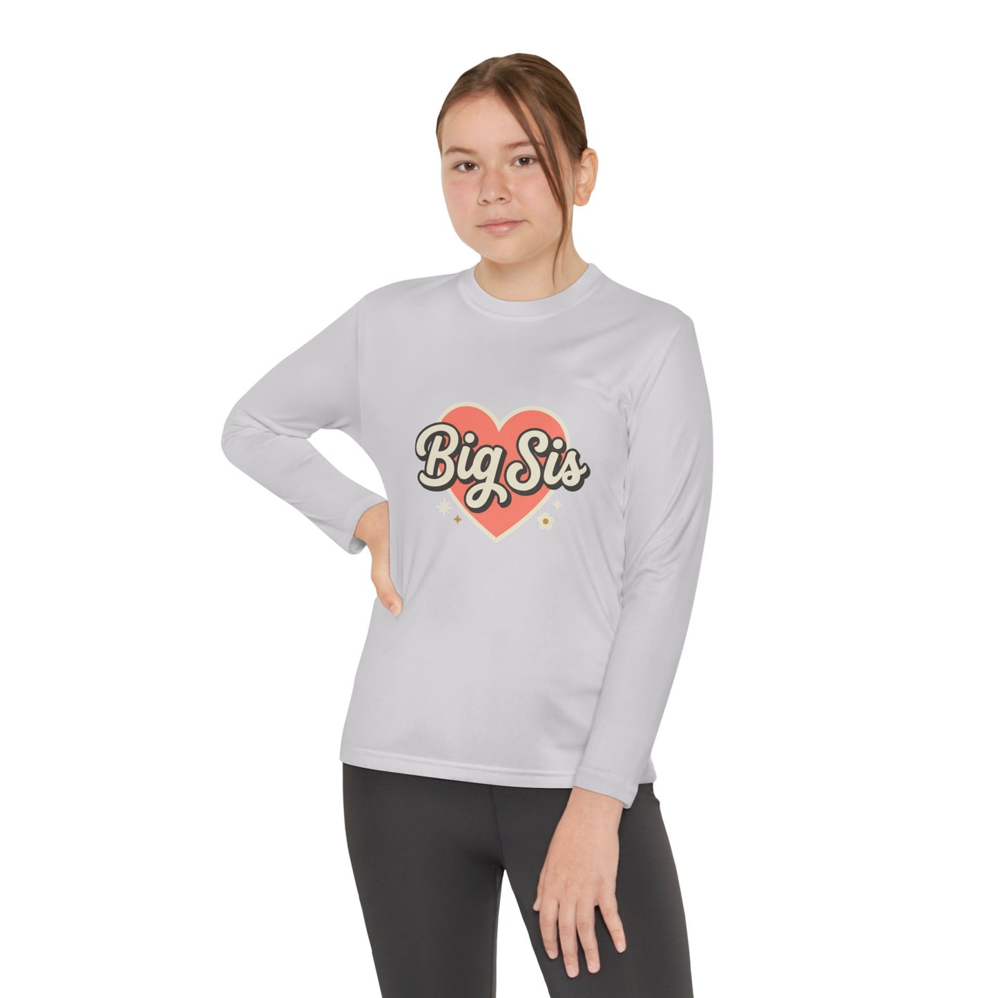 Big Sis Heart Youth Long Sleeve Tee