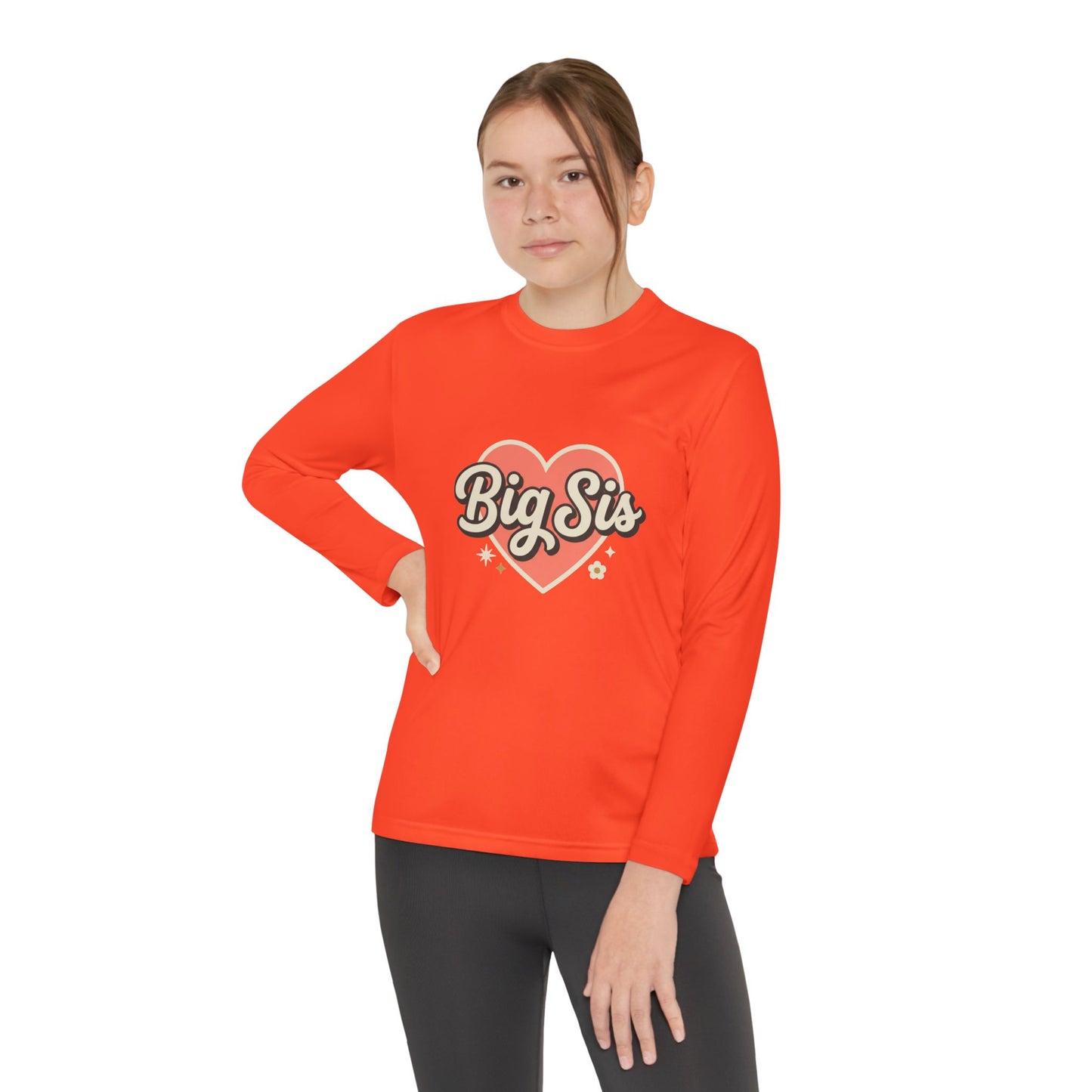 Big Sis Heart Youth Long Sleeve Tee