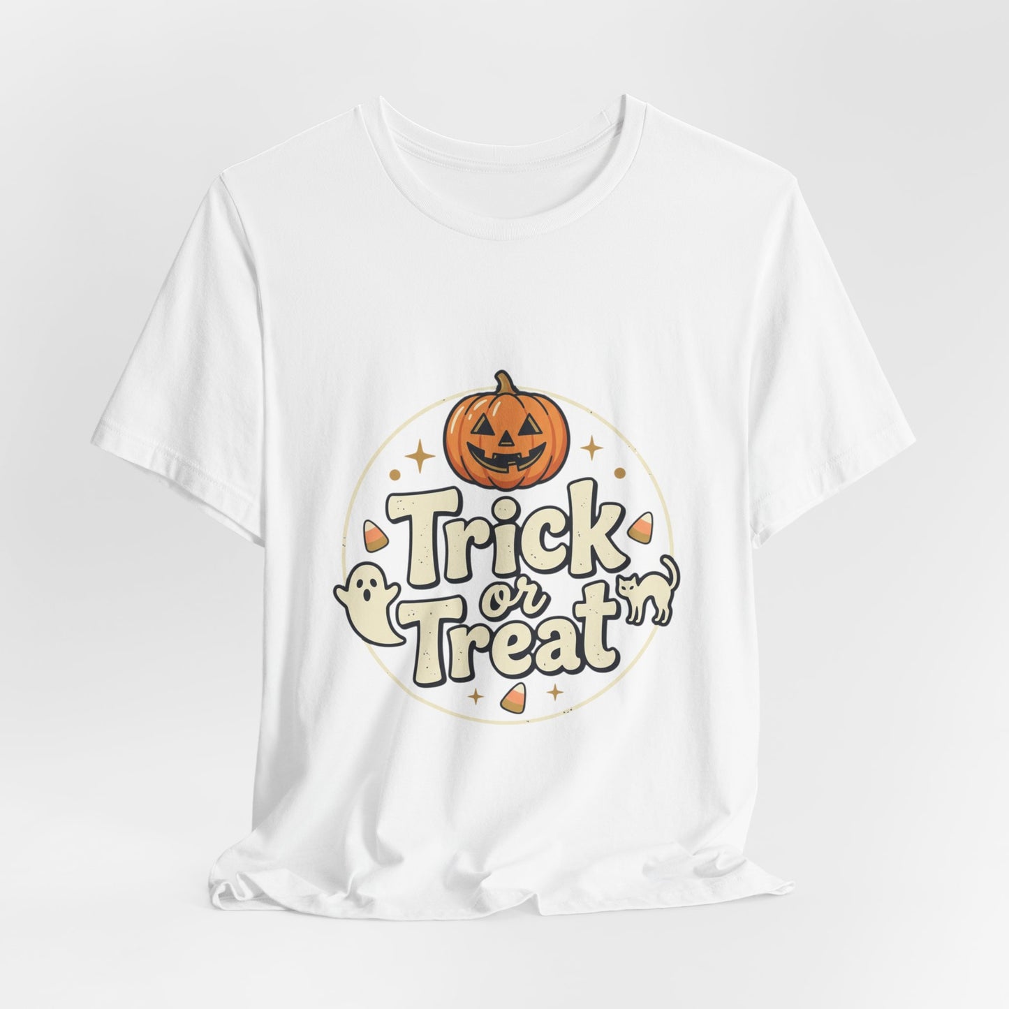 Halloween Trick or Treat T-Shirt — Pumpkin & Ghosts Costume Tee