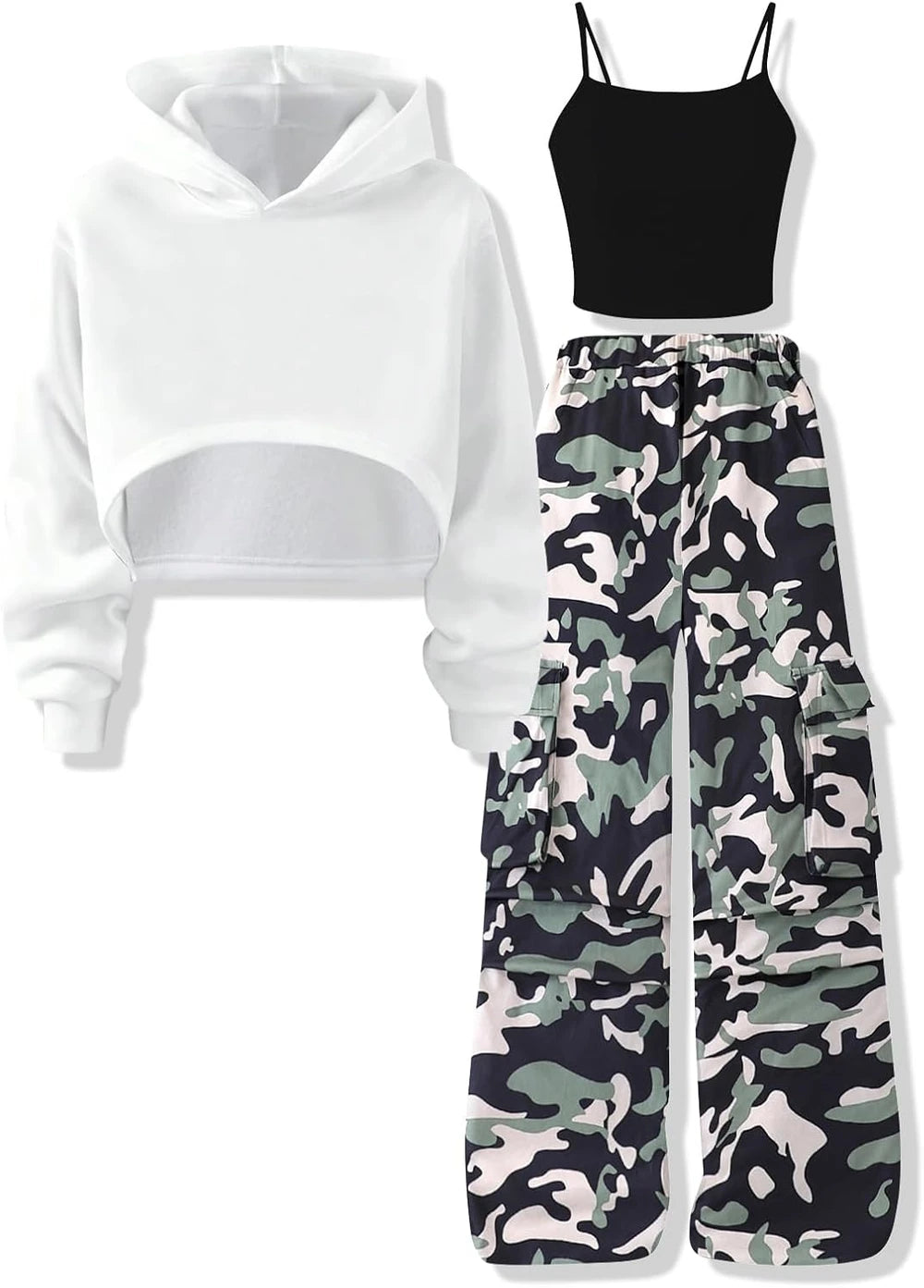 Cotton Blend Cargo Outfit