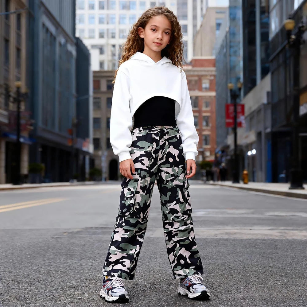 Cotton Blend Cargo Outfit