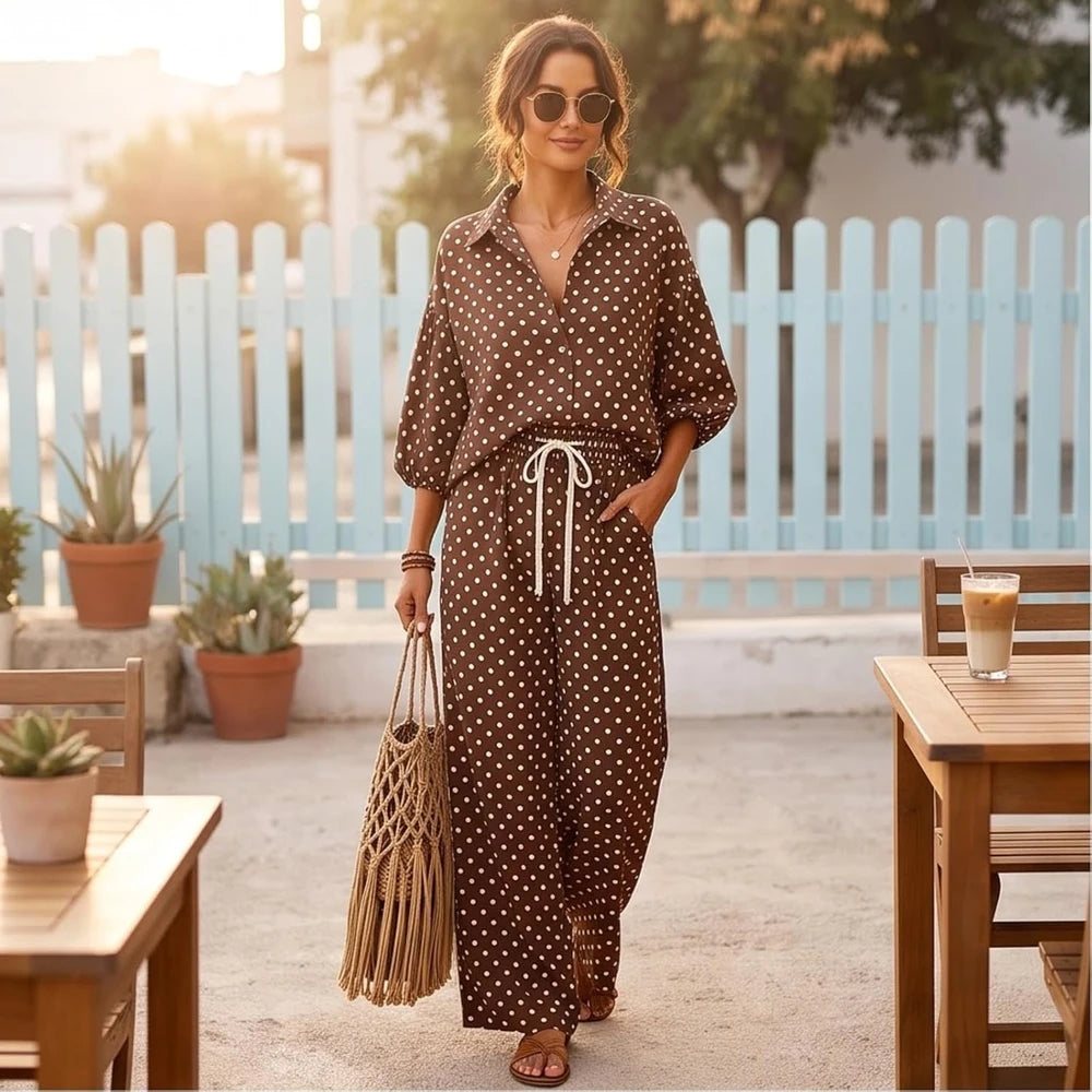 Polka Dot Lounge Set