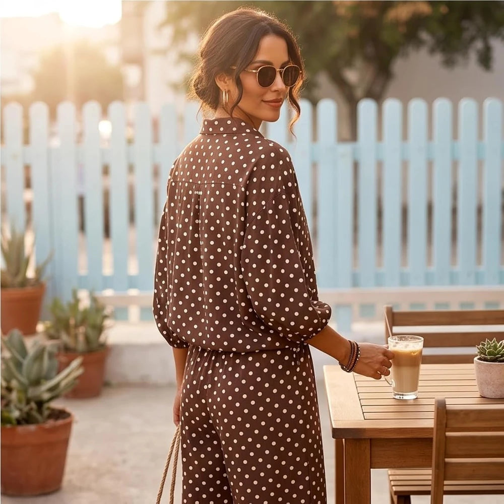 Polka Dot Lounge Set