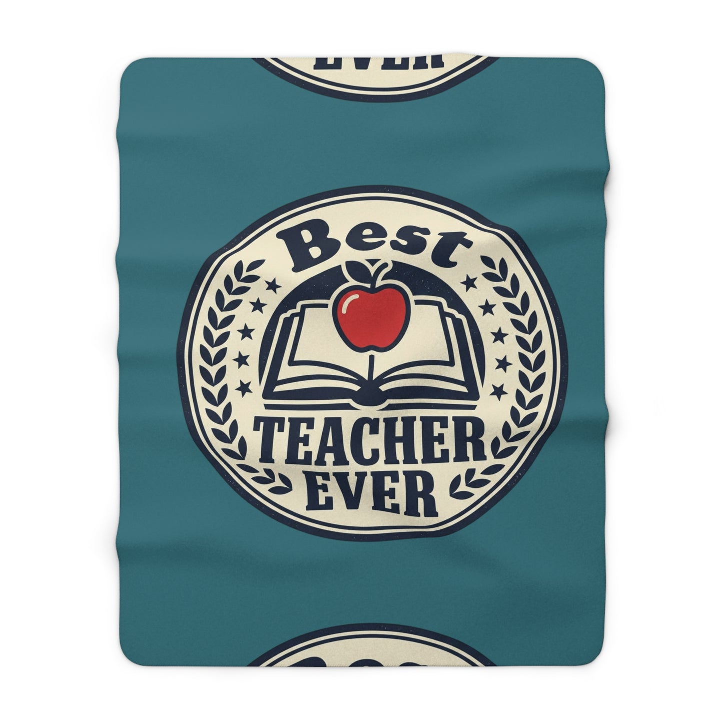 Sherpa Blanket — "Best Teacher Ever" Cozy Teacher Appreciation Throw