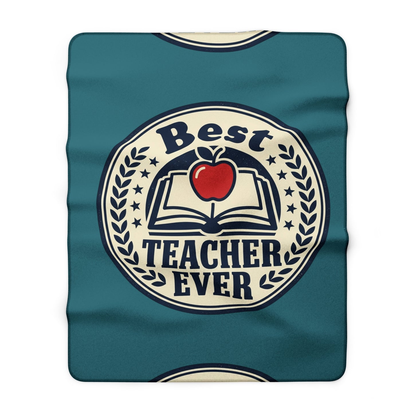 Sherpa Blanket — "Best Teacher Ever" Cozy Teacher Appreciation Throw