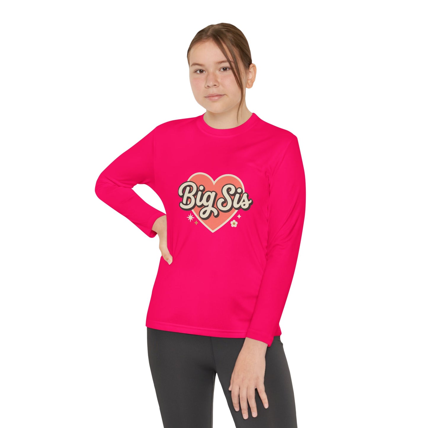 Big Sis Heart Youth Long Sleeve Tee