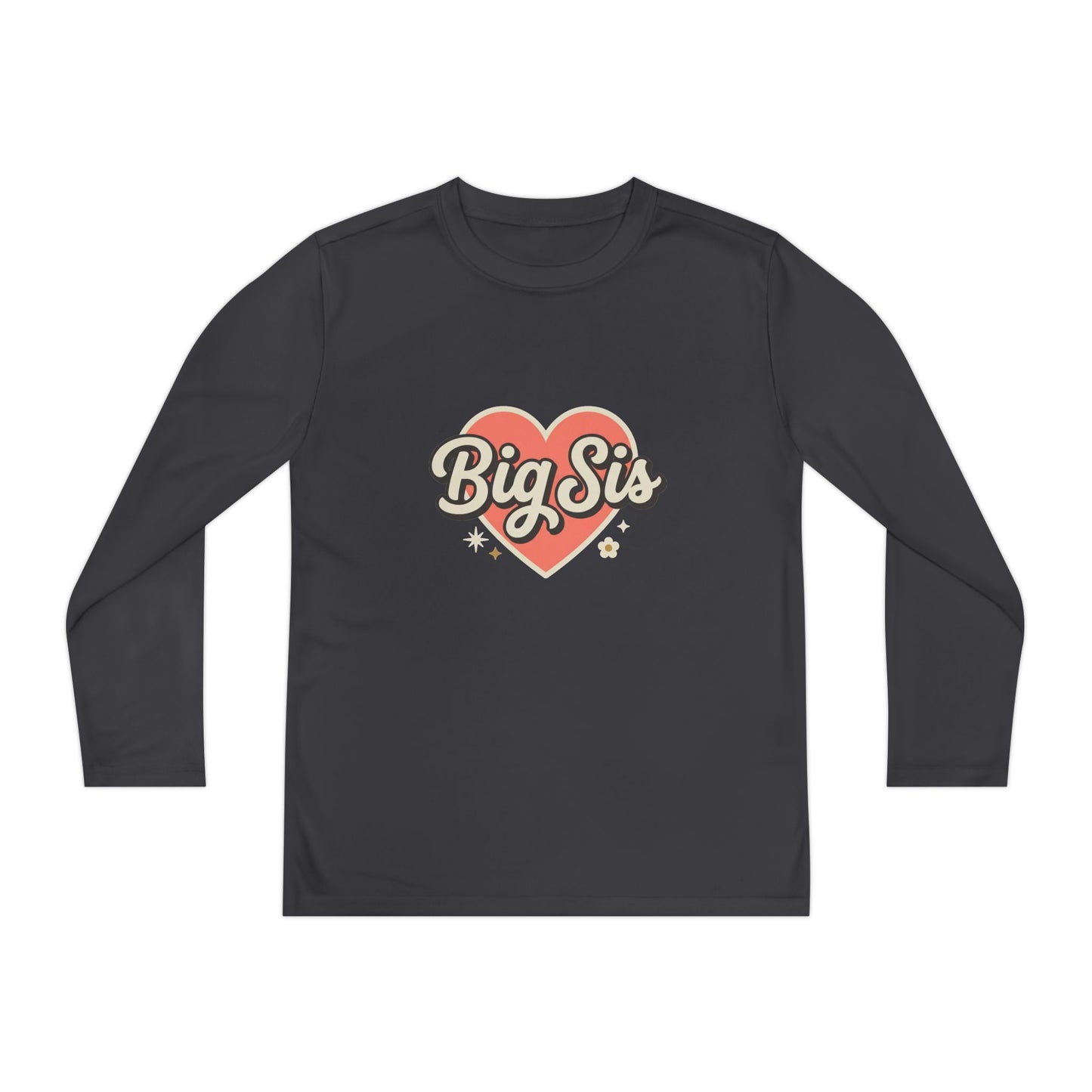 Big Sis Heart Youth Long Sleeve Tee