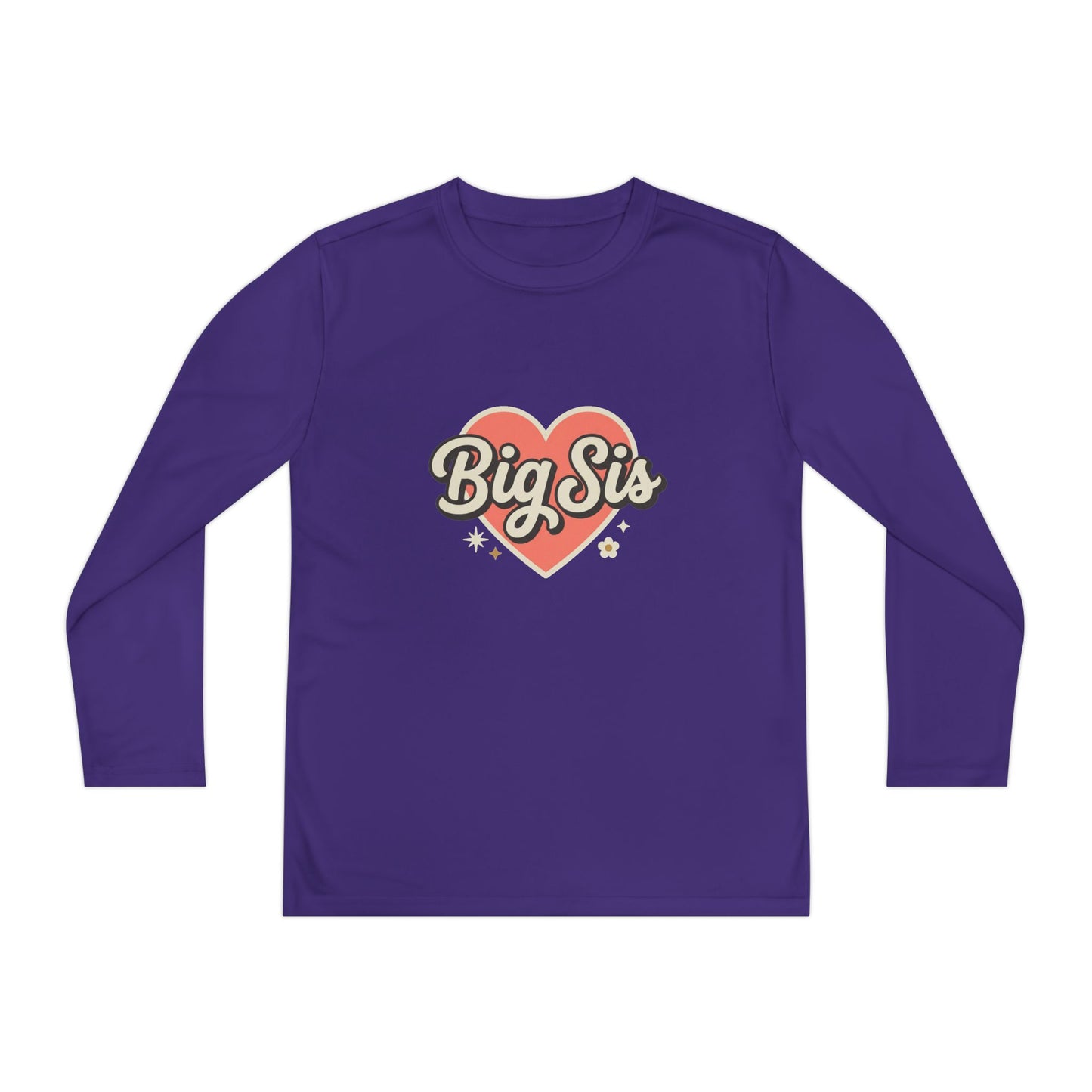 Big Sis Heart Youth Long Sleeve Tee