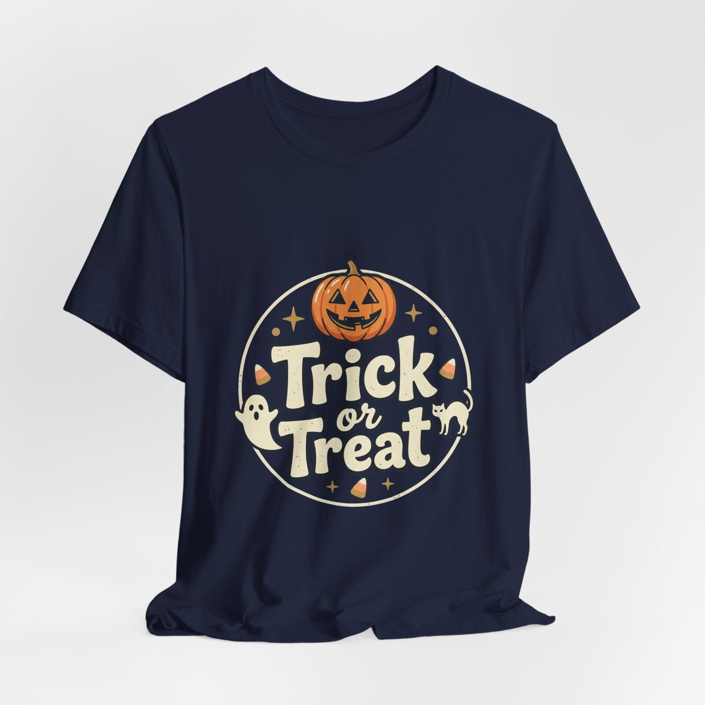 Halloween Trick or Treat T-Shirt — Pumpkin & Ghosts Costume Tee