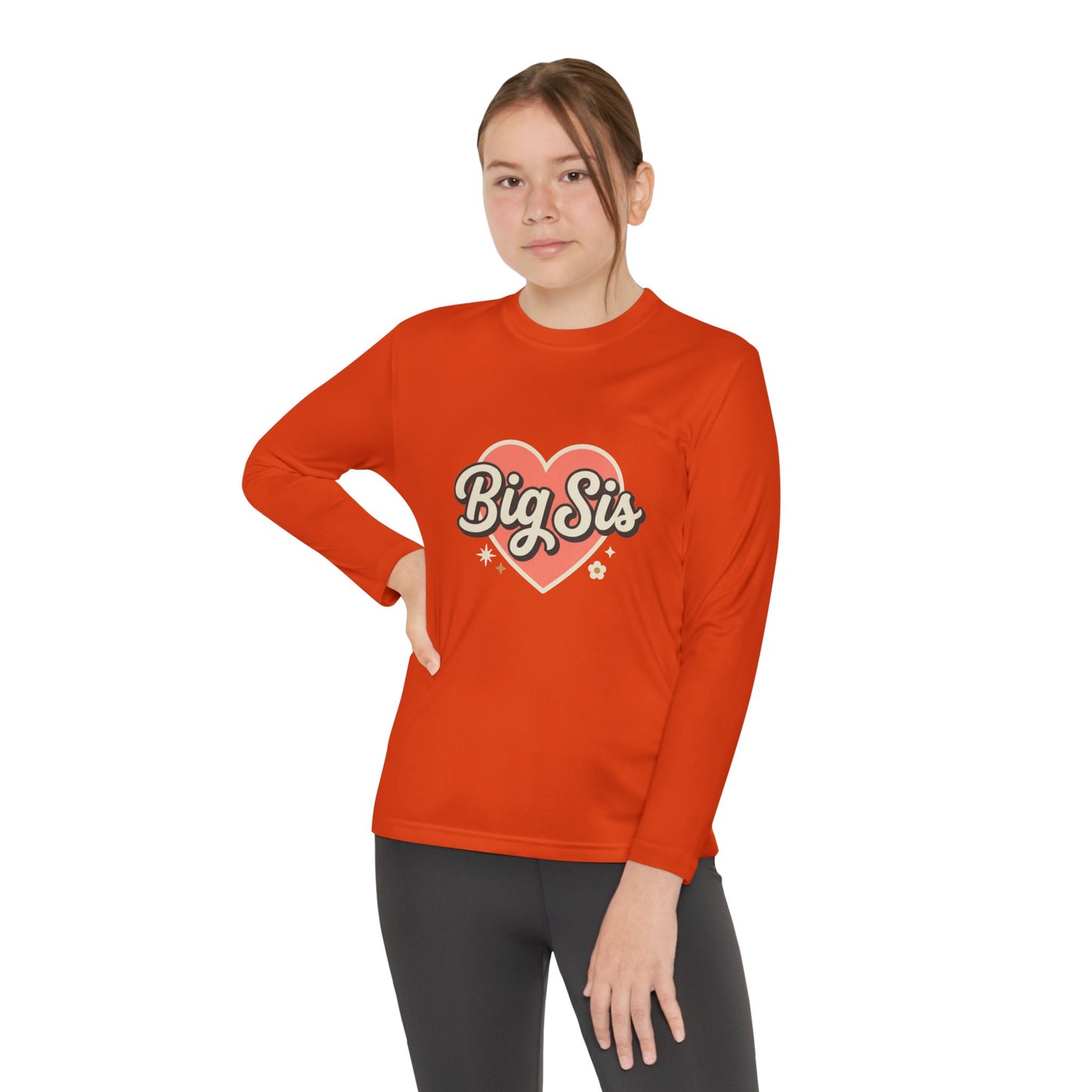 Big Sis Heart Youth Long Sleeve Tee